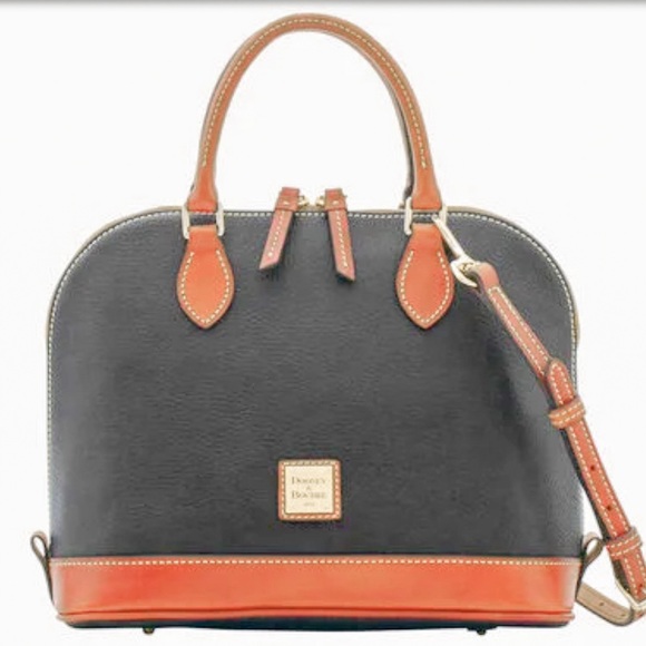 Dooney & Bourke Handbags - Dooney & Bourke Pebble Grain Zip Zip Satchel